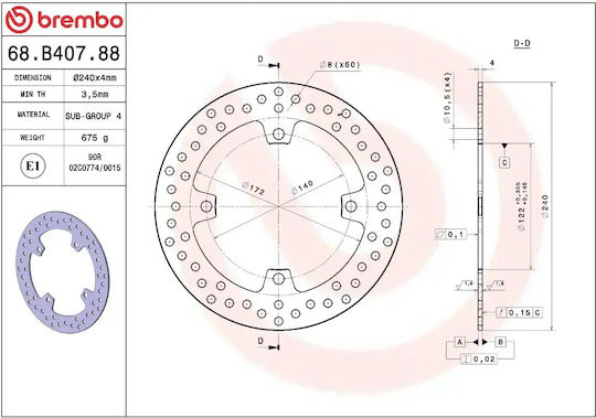 Brembo Δισκόπλακα