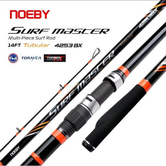 Surf Casting Set Rod Noeby Surf Master Tubular 4.25m C.w 100 250g Toray Japan Carbon Fuji Guides Reel Noeby Infinite Power 8000 Max Drag 20kg