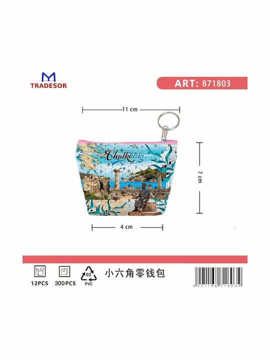 Πορτοφόλι Souvenir Μπρελόκ Mini Σετ 10pcs Pvc Chalkidiki 11*7*4cm 871803