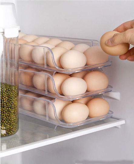 Eierfächer Kühlschrank-Organisatoren Für 24 Eier 30x5x13.5cm