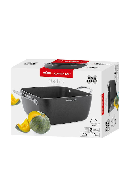 Florina Square Aluminum Dutch Oven 2.5lt