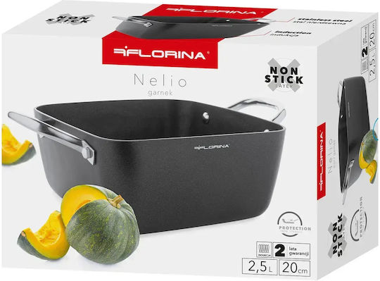 Florina Γάστρα Τετράγωνη από Αλουμίνιο 2.5lt