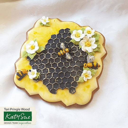Katy Sue Silikon Keksausstecher Honigwaben & Bienen