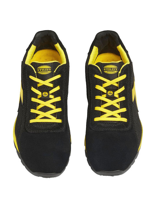 Utility Diadora Glove Safety Shoe Black S3S with ESD FO HRO SR Certification