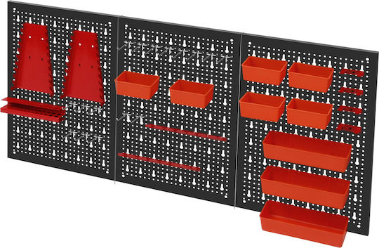 Kraft&Dele Дъска За Организация На Инструменти За Стена 120 X 60 См 18 Компонента Kd-11898