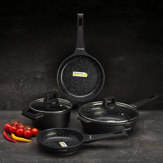 Starke Pro Tigaie Sauté din Aluminiu cu Capac cu Acoperire Antiaderentă 28cm