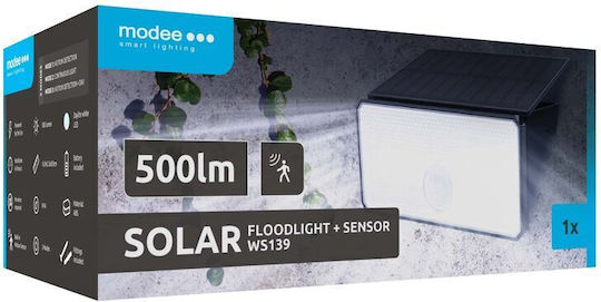 Modee Lighting Waterproof Solar LED Flood Light Cold White with Motion Sensor and Photocell IP44
