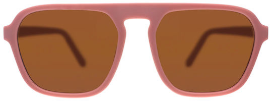 Goodr Cycling Glasses with Pink Frame and Dark Lenses
