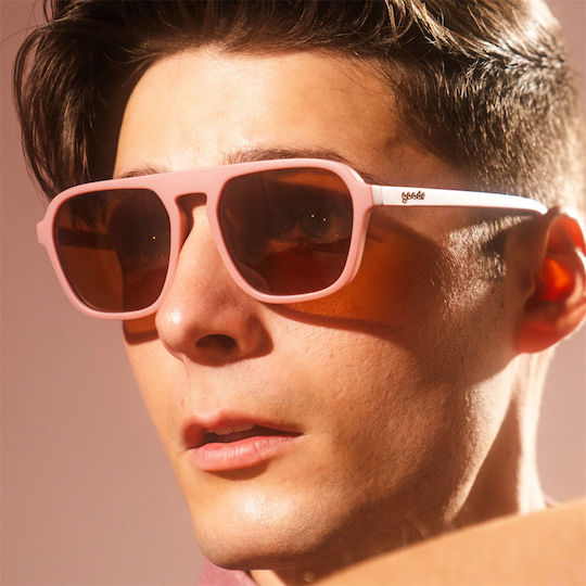 Goodr Cycling Glasses with Pink Frame and Dark Lenses
