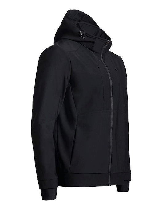 Stenso Pro Jachetă De Lucru Softshell Cu Glugă Detașabilă Neagră