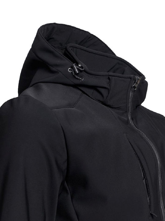 Stenso Pro Jachetă De Lucru Softshell Cu Glugă Detașabilă Neagră