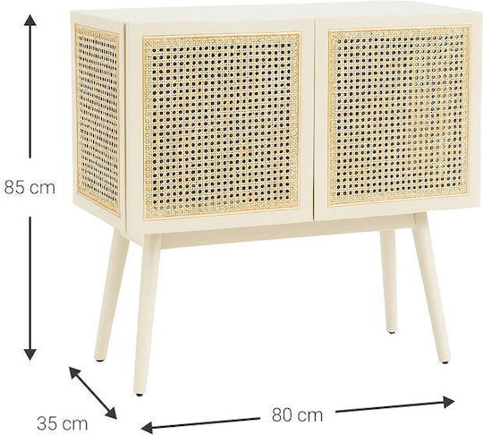 Cyrene Konsolentisch Holz M80xB35xH85cm