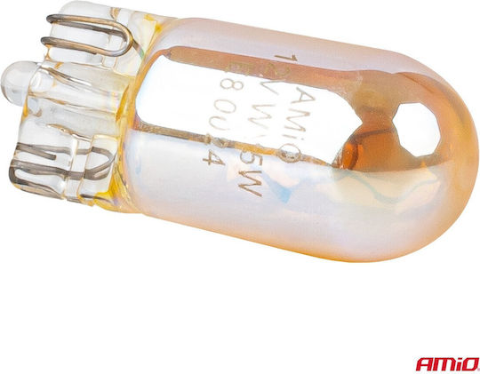 AMiO Car Lamps WY5W / W2.1X9.5D / W5W Halogen Orange 12V 5W 2pcs