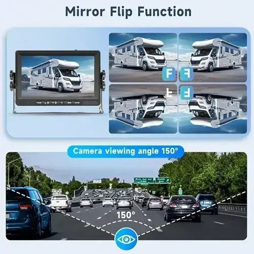 Waterproof Car Reverse Camera with Screen and Night Vision for 000.230.44588X