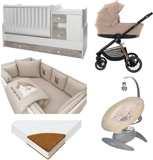 Kinderzimmer-Set Beige 8 Stück