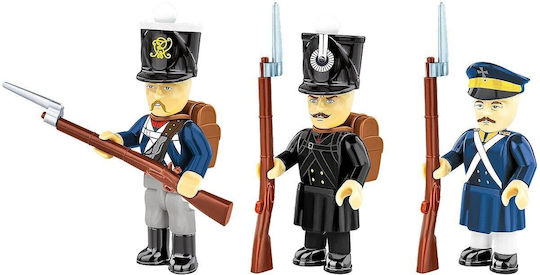 Cobi Klocki Puzzle Building Set Prussian Soldiers Cobi 3 Figures 39 Pieces Multicolor