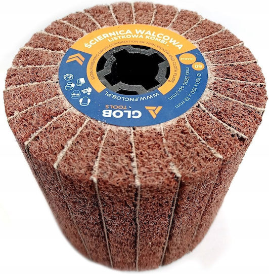 Glob Cylindrical Flap Wheel Glob Tools Kombi 100x100x19mm Satin Finisher