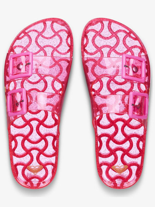 Kattie Flip Flops In Fuchsia Colour