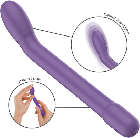 Вибратор G-Spot с Дистанционно Управление 19см Лилав