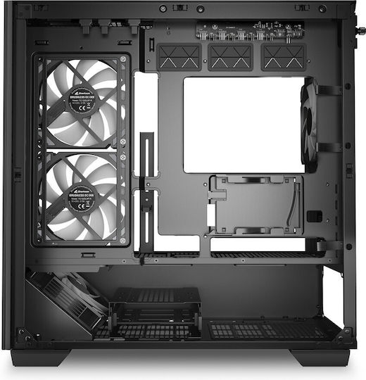 Sharkoon SHARK CM100 Gaming Micro Tower Κουτί Υπολογιστή με Πλαϊνό Παράθυρο και ARGB Φωτισμό Μαύρο