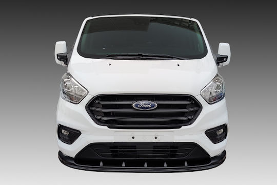 Motordrome Spoiler Auto Vorderseite Ford Transit Custom 2012+ Frontspoiler (2018 - heute) Facelift ABS-Kunststoff Kompatibel mit Ford Transit Custom