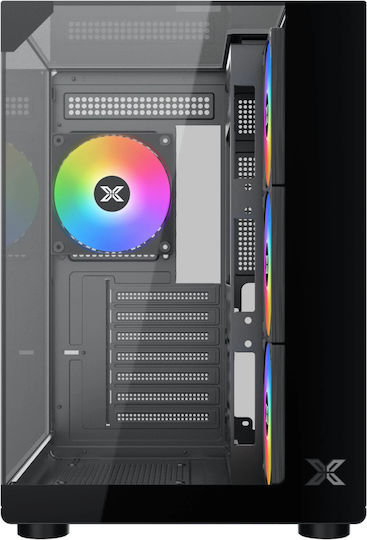 Xigmatek Aqua Compact Gaming Midi Tower Κουτί Υπολογιστή με Πλαϊνό Παράθυρο Μαύρο