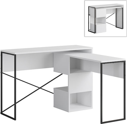 Birou Badau 110x37.2x77cm Alb