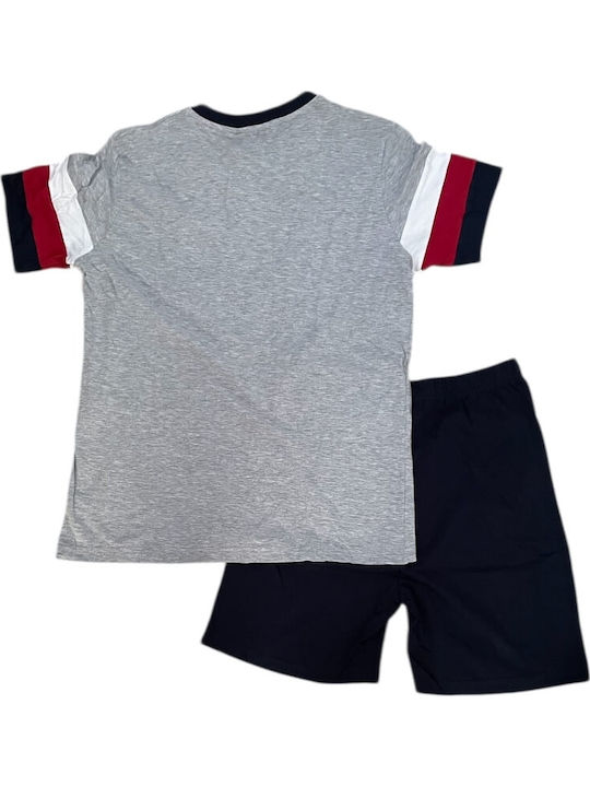 Ogham Sommer Herrenpyjama Grau/navny