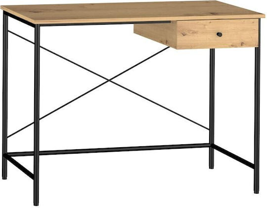 Γραφείο Υπολογιστή 100x48x76εκ. Ξύλινο Μεταλλικό