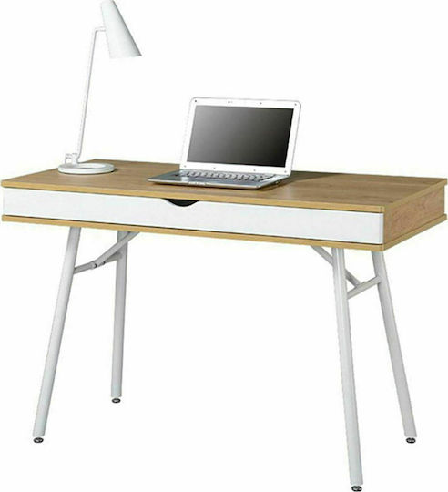 Schreibtisch 115x55x75cm White / Natural Schreibtisch 115x55x75cm White / Natural