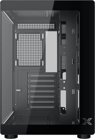 Xigmatek Aqua Compact Air Gaming Midi Tower Κουτί Υπολογιστή με Πλαϊνό Παράθυρο Μαύρο
