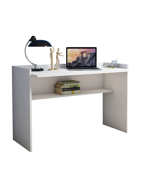 Γραφείο White Ξύλινο Λευκό 118x58x80εκ.