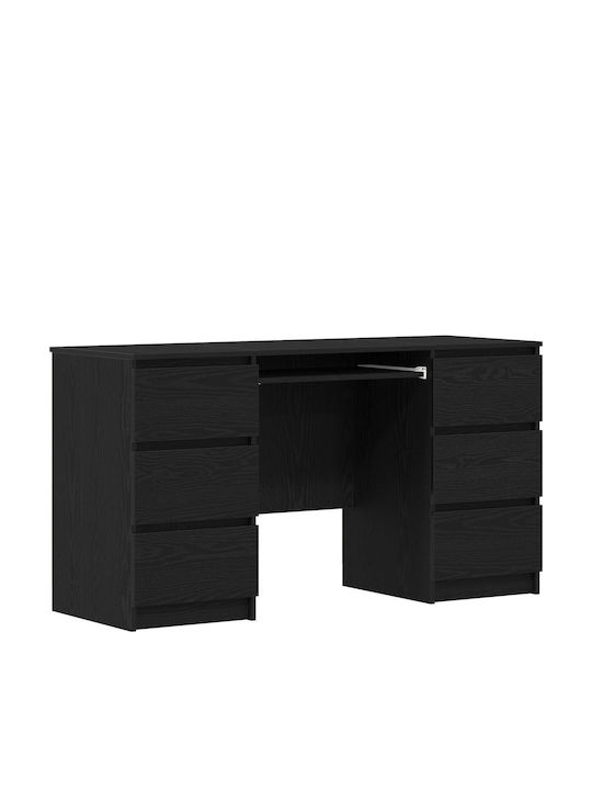 Schreibtisch aus Massivholz Black Oak 140x50x76cm