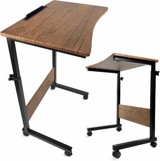 Γραφείο Trek με Ρυθμιζόμενο Ύψος 60x40x95εκ. Brown/black