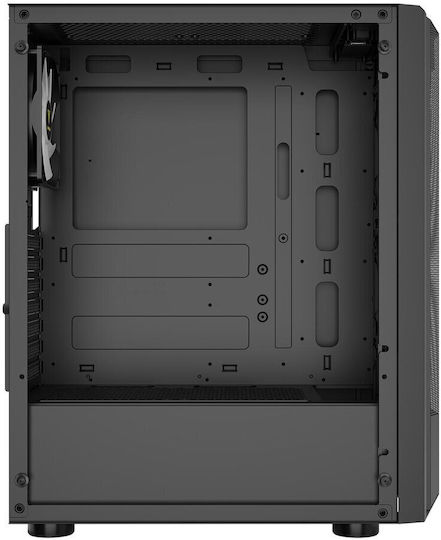 Gamdias Aura GC6 aRGB Gaming Midi Tower Computer Case with Side Window Black