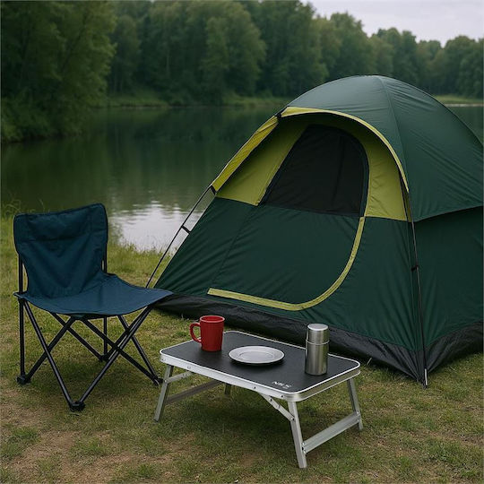 Nils Aluminium Campingmöbel Klapptisch 50x30x20cm Grau