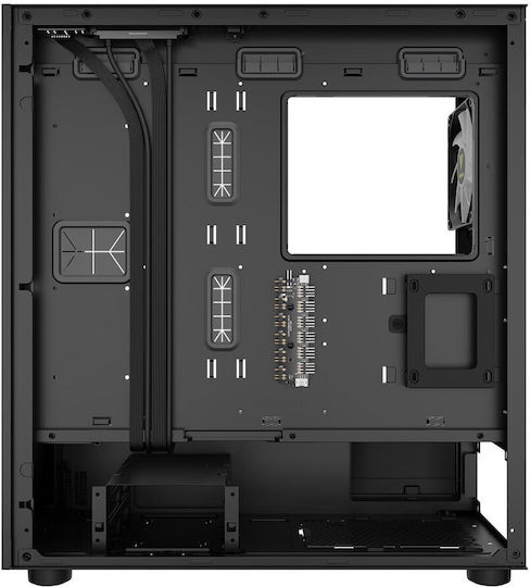 Talos M3 Mesh Gaming Midi Tower Кутия за Компютър със Страничен Прозорец и ARGB Осветление Черна