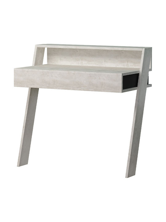 Secretary Desk Cowork Wooden White Antique 94x50x91cm