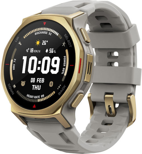 Amazfit T-Rex 3 Pro Titan 44mm Wasserdichtes Smartwatch (Arctic Gold)