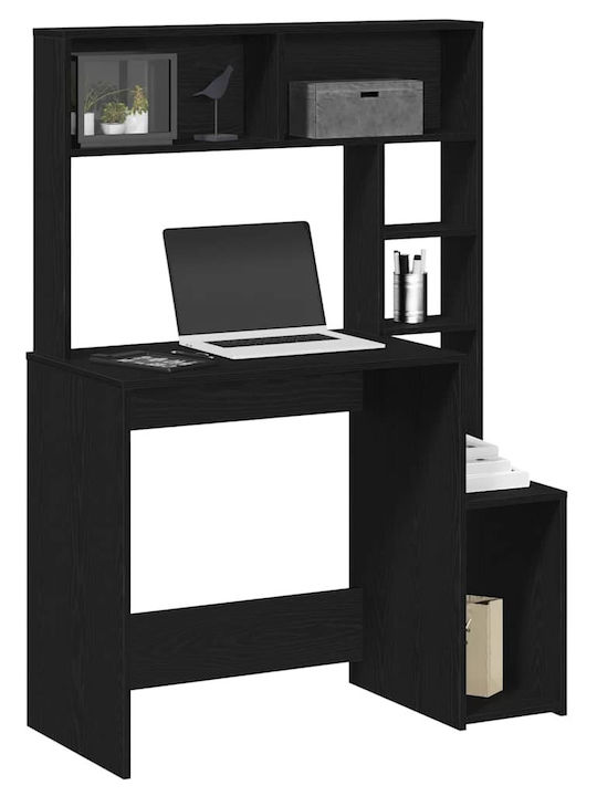 Computer Büro Holz Black 100x45x140cm