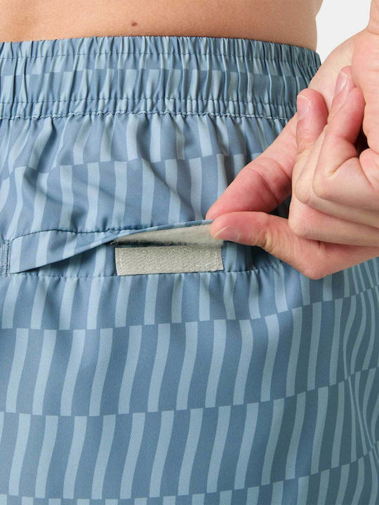 Blue Men's Swimwear Shorts Blue with Patterns