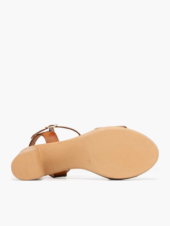 Sandale Din Piele Tabac