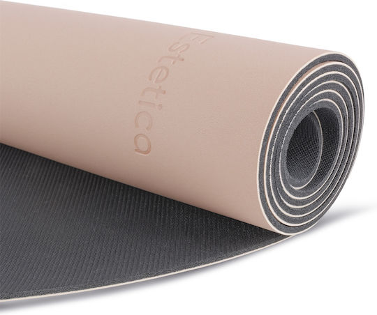 AMILA Στρώμα Γυμναστικής Yoga Μπεζ (190x68x0.4cm)
