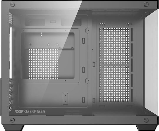 Darkflash B275 Pro Gaming Mini Tower Κουτί Υπολογιστή με Πλαϊνό Παράθυρο και ARGB Φωτισμό Μαύρο