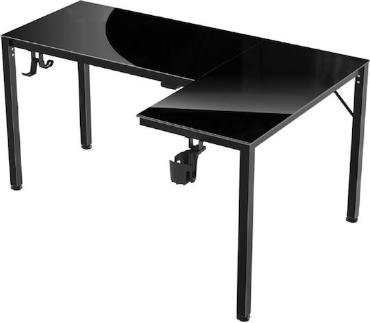 Γραφείο Gaming ERK-GD-L60R-B-EU με LED 152x101x76εκ. Μαύρο