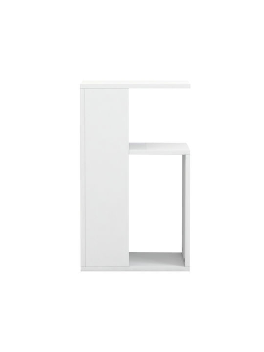Rectangular Side Table Dawn Wooden White W35xL29.5xH60cm