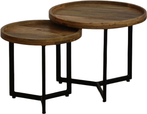 Side Table Kelly Natural Black Shade