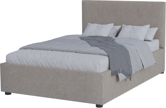 Billy Pat Semidublu Cu Spațiu de Stocare Potrivit pentru Saltea 120x200cm Bej