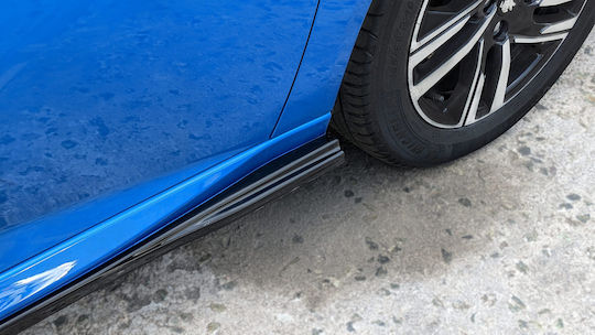 Motordrome Door Sill Car Sideways Spoiler for Peugeot 208 Mk2 2019 Compatible with Peugeot 208