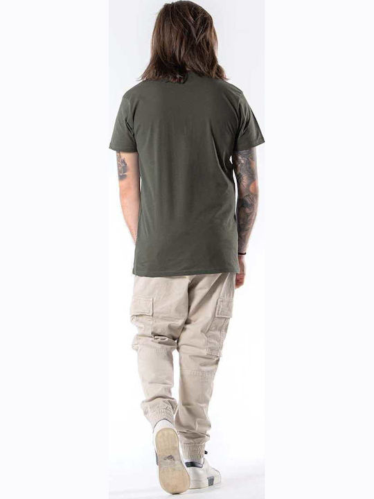 T-shirt Σκούρο Χακί